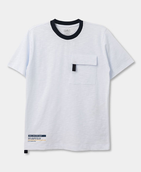 Camiseta Para Niño En Tela Suave Color Blanco