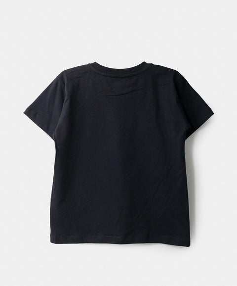 Camiseta Manga Corta Para Bebe Niño En Tela Suave Color Negro