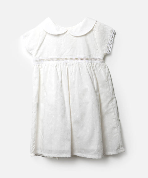 Vestido Ocasión Especial Para Recién Nacida En Coralina Color Blanco