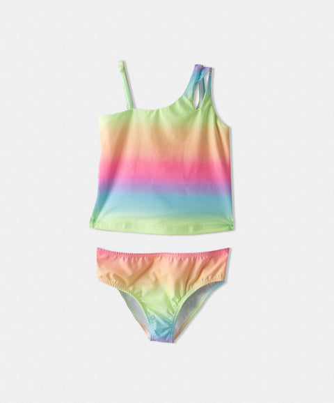 Vestido De Baño Para Niña En Licra Color Arcoiris