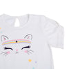 Camiseta Para Bebé Niña En Licra Color Marfil