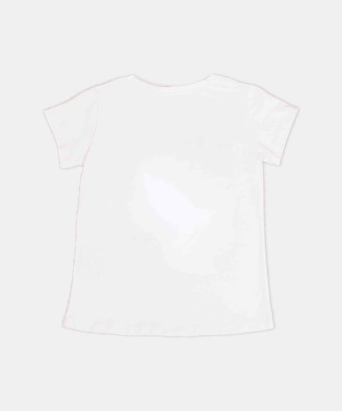 Camiseta Navideña Para Bebé Niña En Tela Suave Color Blanco