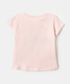 Camiseta Manga Corta Para Bebé Niña En Licra Color Rosado Claro