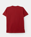Camiseta manga corta para niño en tela suave color vino