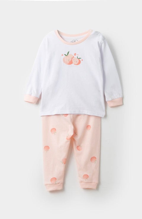 Pijama Para Recién Nacida En Tela Suave Color Blanco