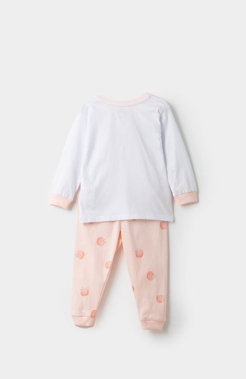 Pijama Para Recién Nacida En Tela Suave Color Blanco