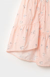 Falda para niña en popelina color rosado