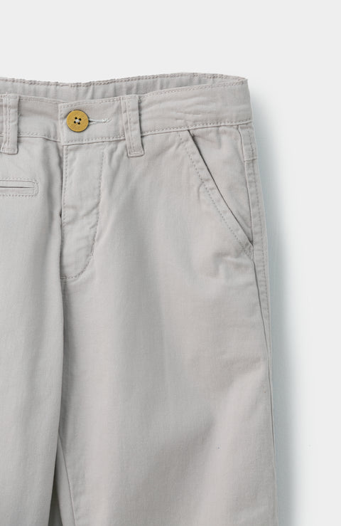 Pantalón para niño en algodón color gris