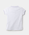 Camiseta Tipo Polo Para Niña En Algodón Color Blanco