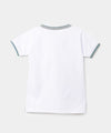 Camiseta Tipo Polo Para Bebé Niño En Algodón Color Blanco