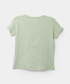 Camiseta Con Estampado Manga Corta Para Niña En Licra Color Verde