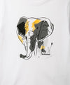 Camiseta Para Niño En Tela Suave Color Blanco Con Estampado De Elefante