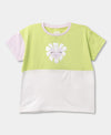 Camiseta Manga Corta Para Bebé Niña en Bloques de Colores