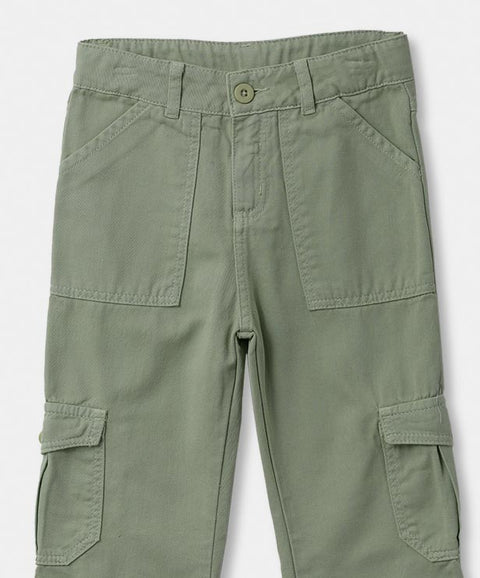 Pantalón Cargo Para Niña Color Verde