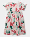 Vestido Para Bebé Niña Estampado Geométricos Color Marfil