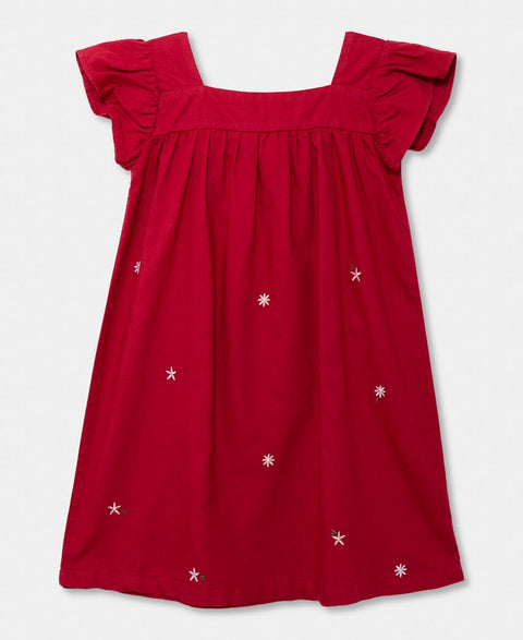 Vestido Para Bebé Niña En Poliéster Color Vino