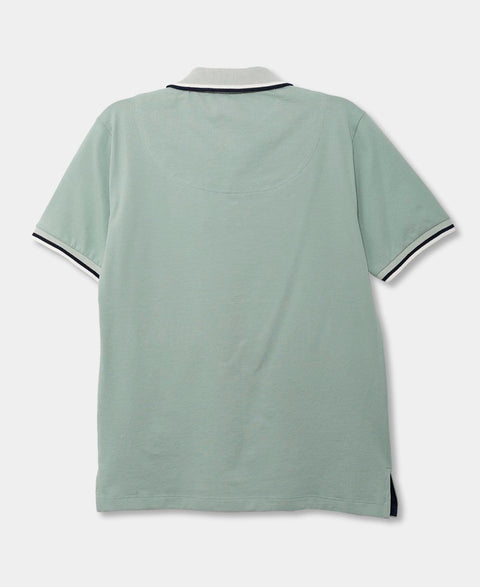 Camiseta Tipo Polo Para Bebé Niño En Algodón Color Verde