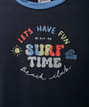 Camiseta Manga Larga De Playa Para Niño En Licra Color Azul