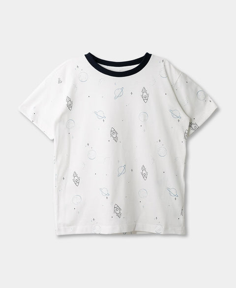 Conjunto Camiseta Y Overol Para Bebé Niño En Tela Suave Color Azul Oscuro