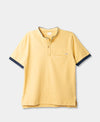Camiseta Tipo Henley Para Niño En Algodón Color Ocre