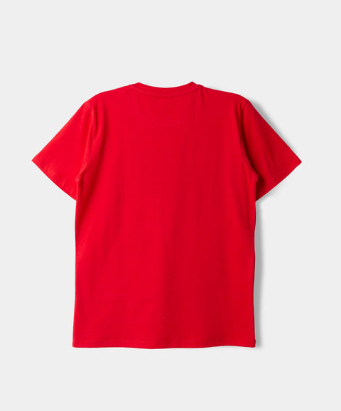 Camiseta Navidad Para Niño En Tela Suave Color Rojo