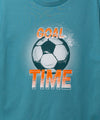 Camiseta Para Niño Con Estampado Deportivo En Tela Suave Color Azul