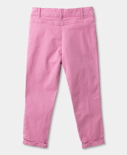 Pantalón Para Bebé Niña Teñido Color Rosado