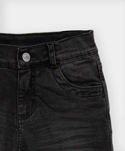 Jean Slim Para Niño En Denim Color Negro