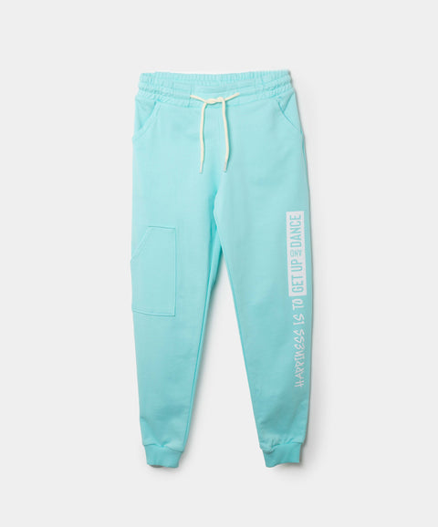 Pantalón Deportivo Para Niña En Burda Color Turquesa