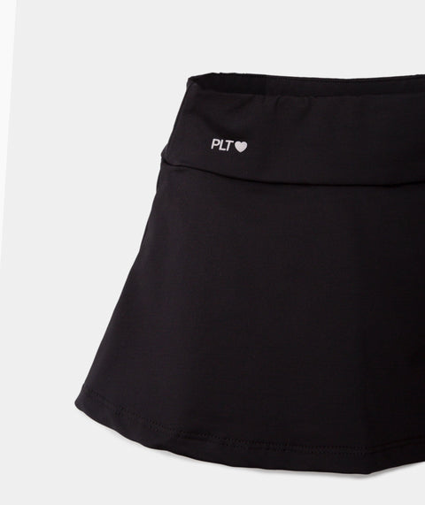 Falda Short Deportiva Para Bebe Niña En Licra Color Negro