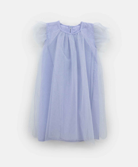 Vestido Para Bebé Niña En Tull Color Azul