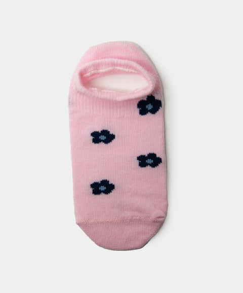 Medias Tobilleras X 2 Para Bebé Niña En Algodón Color Rosado Y Azul