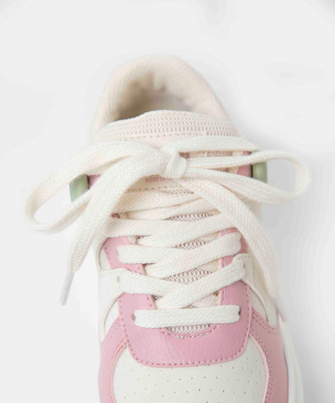 Tenis Para Niña En Material Sintético Color Blanco