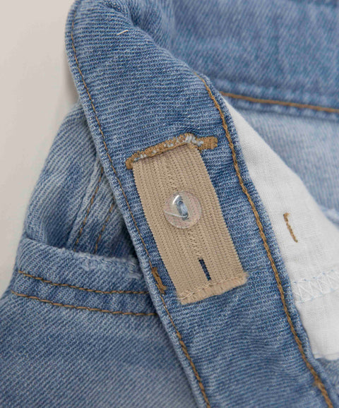 Short Para Niña En Denim Tono Medio Claro