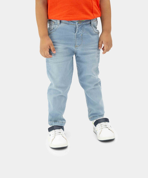 Jean Slim Para Bebé Niño En Denim Tono Medio Claro