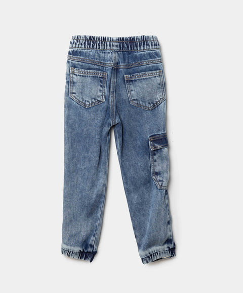 Jean Jogger Para Bebé Niño En Denim Tono Oscuro