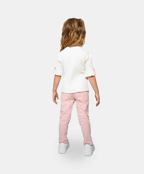 Conjunto Camiseta Y Pantalón Para Bebé Niña Color Rosado Pastel