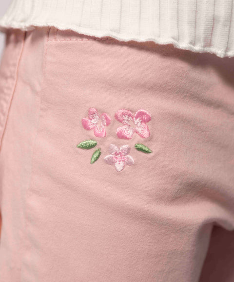 Conjunto Camiseta Y Pantalón Para Bebé Niña Color Rosado Pastel