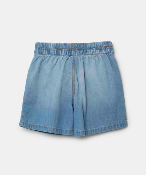 Short Para Niña En Denim Tono Medio Claro