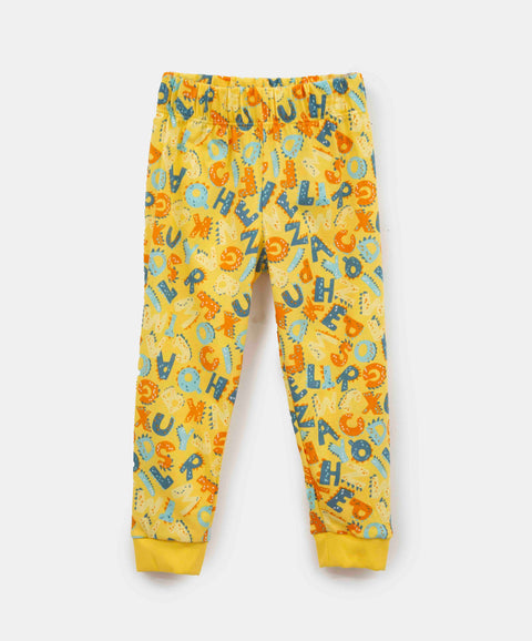 Pijama Manga Corta Y Pantalón Para Bebé Niño Color Amarillo