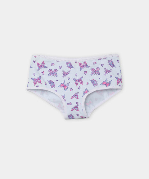 Paquete De Panties X 3 Para Niña En Algodón Color Rosado Blanco Y Azul