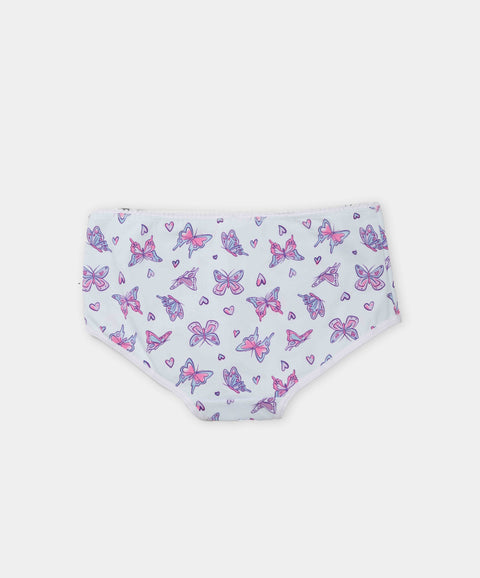 Paquete De Panties X 3 Para Niña En Algodón Color Rosado Blanco Y Azul