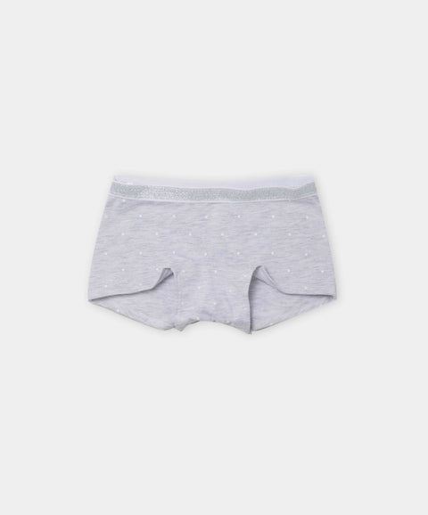 Paquete De Panties X 3 Para Niña En Algodón Color Lila Y Gris