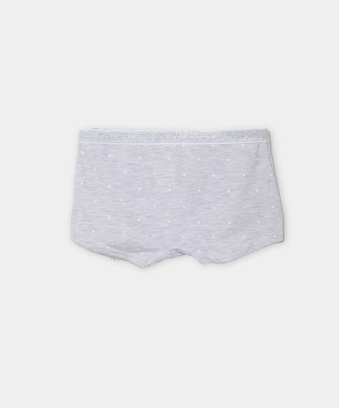 Paquete De Panties X 3 Para Niña En Algodón Color Lila Y Gris