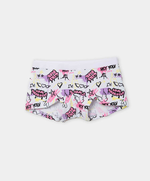 Paquete De Panties X 3 Para Niña En Algodón Color Lila Y Gris