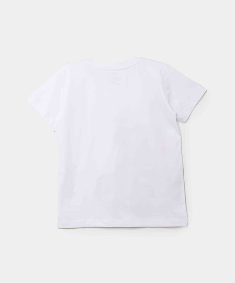 Camiseta Manga Corta Para Bebe Niño En Tela Suave Color Blanco