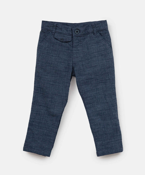 Pantalón Formal Clima Frio Para Bebé Niño Color Azul Navy