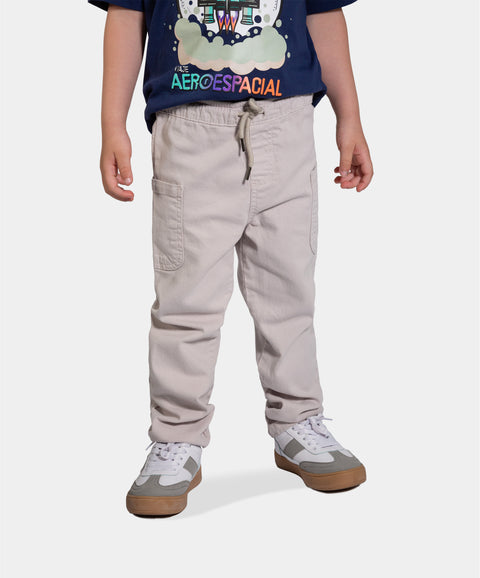 Conjunto De Camiseta Y Pantalón Para Bebé Niño Color Azul Y Gris Claro