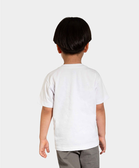 Camiseta Manga Corta Para Bebe Niño En Tela Suave Color Blanco