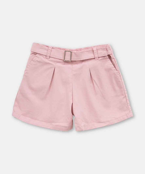 Short Para Niña En En Tela Suave Color Rosado